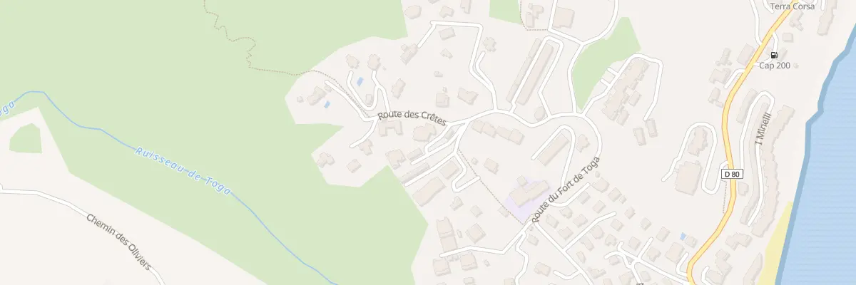 Plan du 195 Rte des Crêtes à Ville-di-Pietrabugno