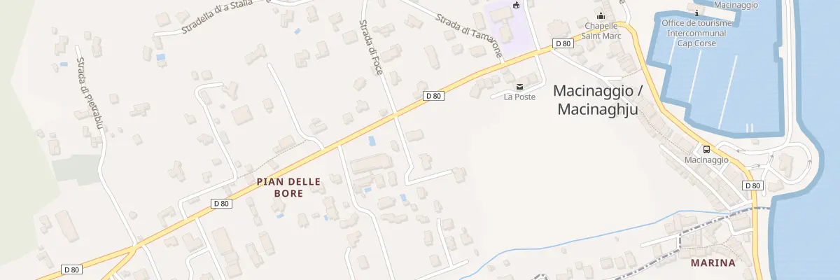 Plan du 295 Rte Strada Di U Capicorsu à Rogliano