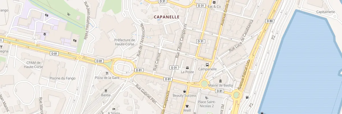 Plan du 37 Rue César Campinchi à Bastia