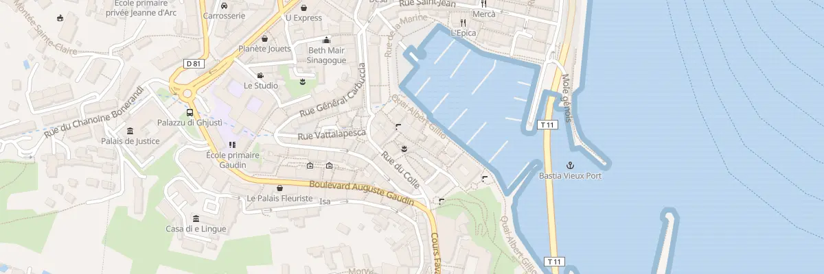 Plan du 11 Rue du Pontetto à Bastia