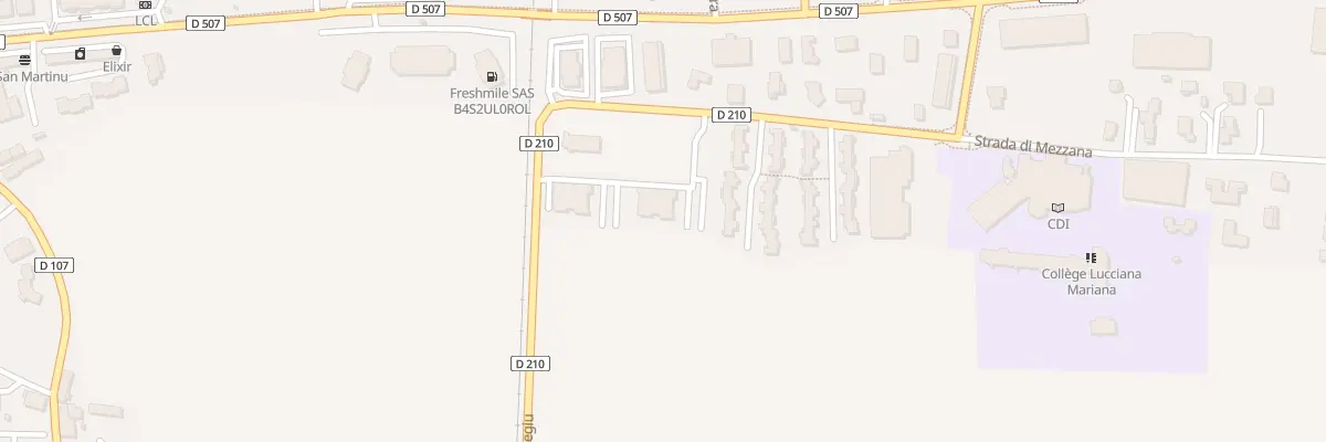 Plan du 481 Rte Strada Di U Collegiu à Lucciana