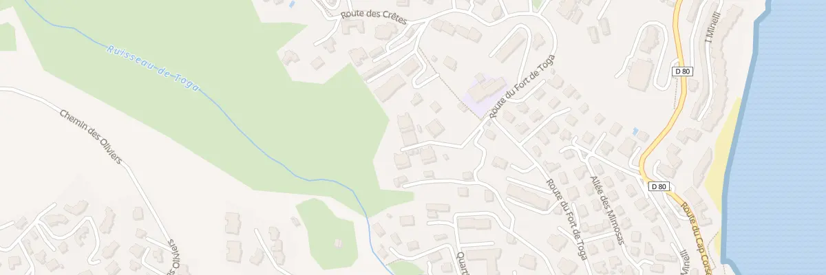 Plan du 565 Rte du fort de Toga à Ville-di-Pietrabugno