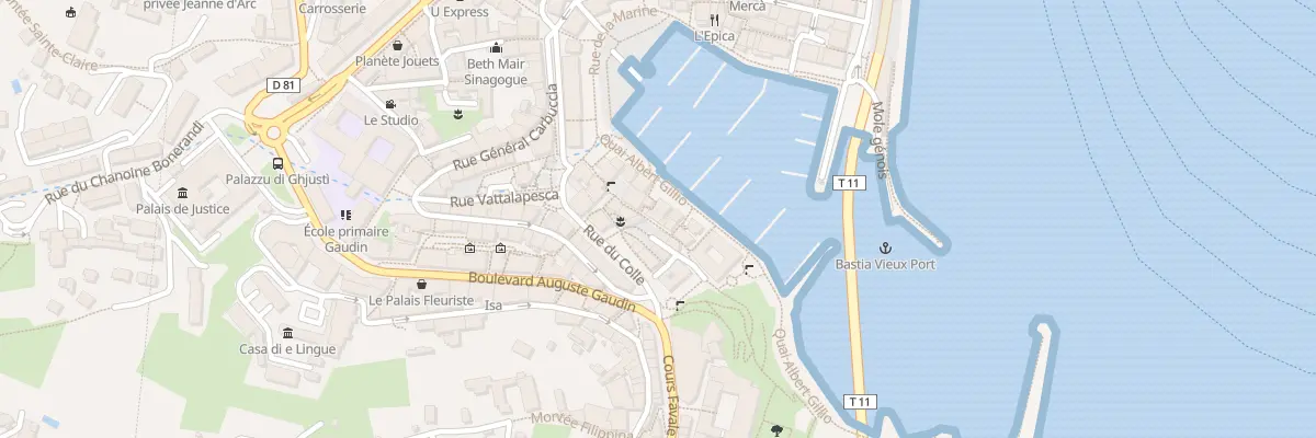 Plan du 9001 Rue du Pontetto à Bastia