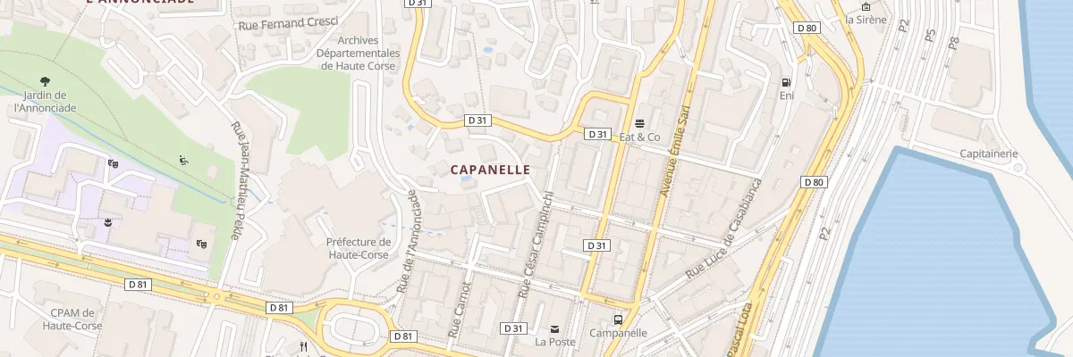 Plan du 43 Rue César Campinchi à Bastia