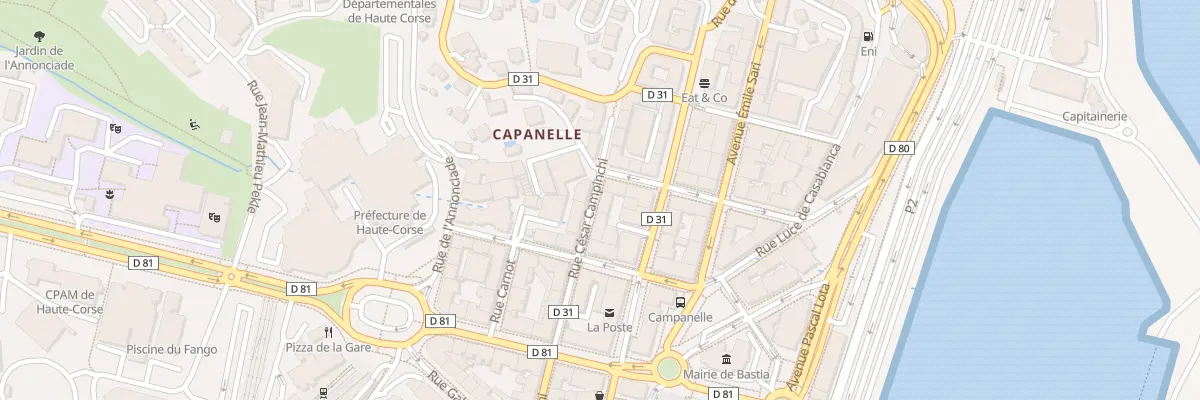 Plan du 38 Rue César Campinchi à Bastia