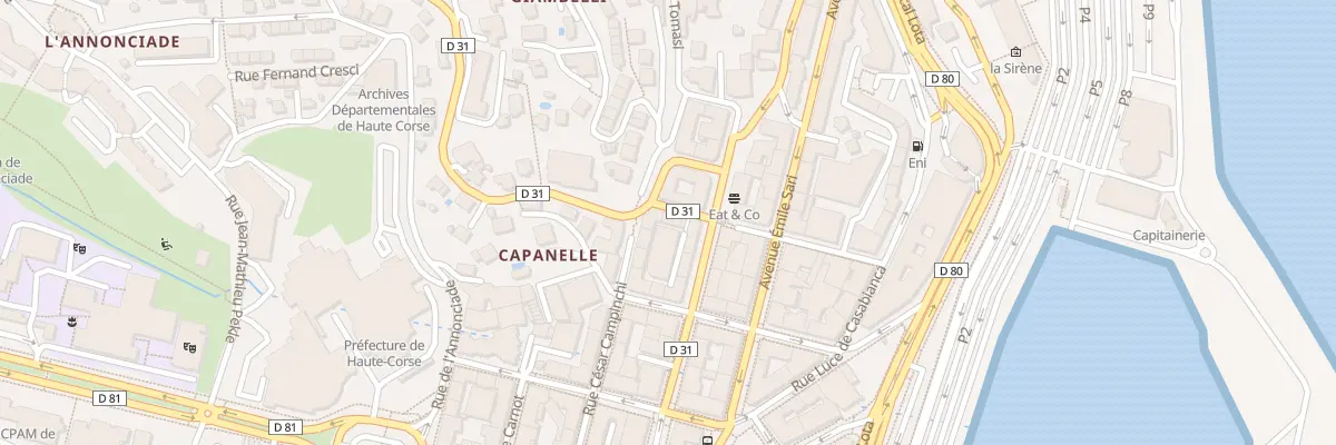 Plan du 42 Rue César Campinchi à Bastia