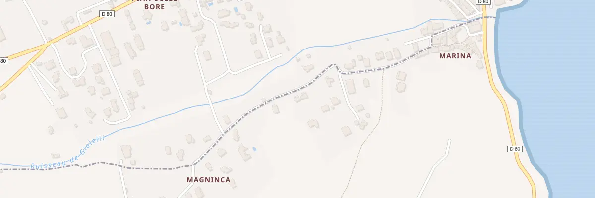 Plan du 5223 Magninca à Tomino