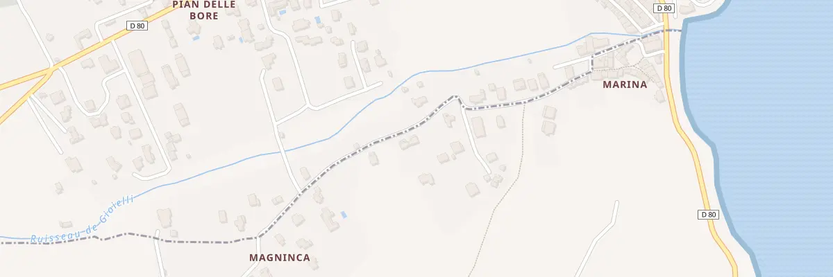 Plan du 95 Qua Magninca à Tomino