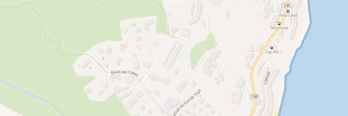 Plan du 75 Rte des Crêtes à Ville-di-Pietrabugno