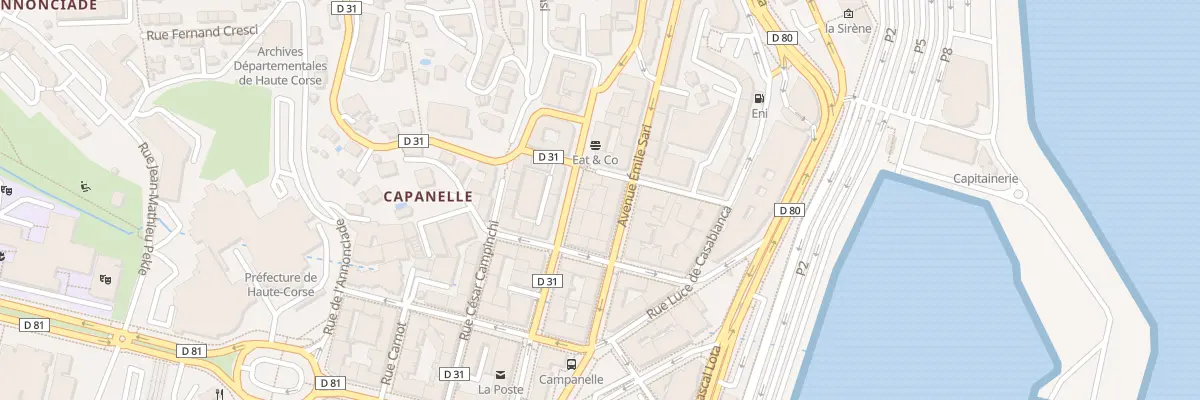 Plan du 7B Av Emile Sari à Bastia