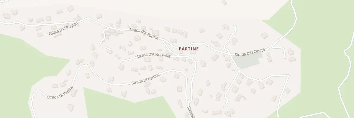Plan du 1195 Rte Strada Di Partine à Santa-Maria-di-Lota