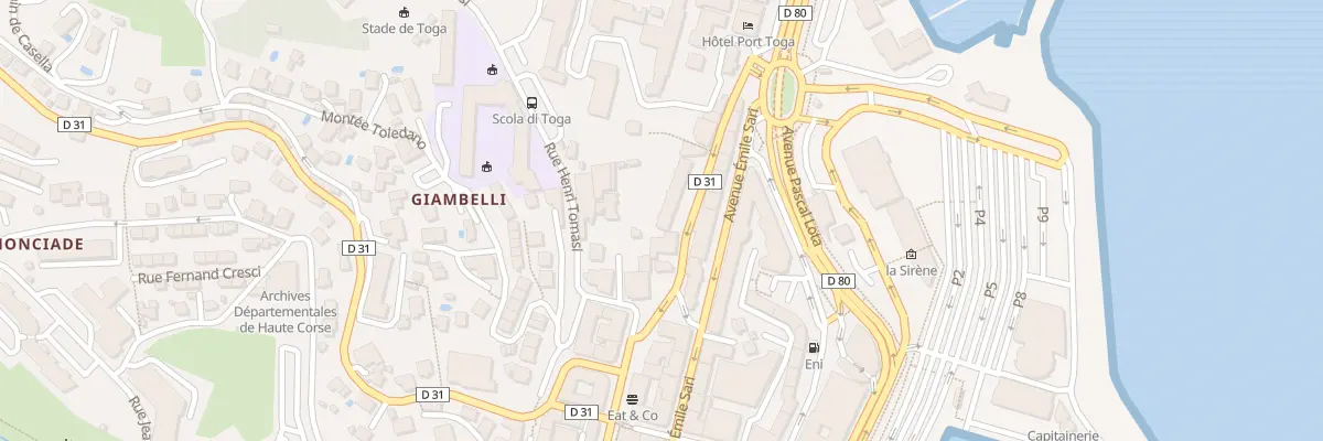 Plan du 5 Rue Imp Eugenie à Bastia