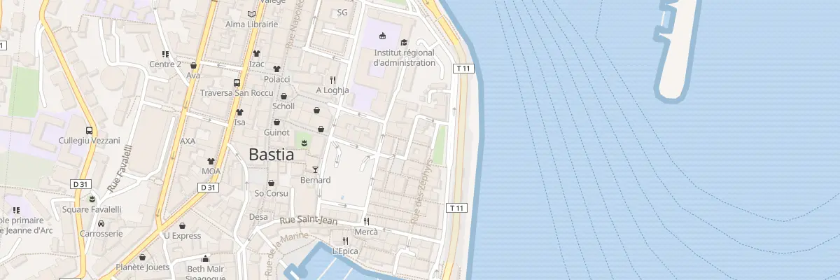 Plan du 3 Rue Saint Erasme à Bastia