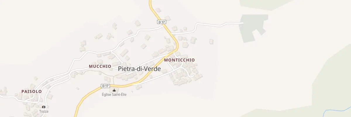 Plan du 13 Pl Piazza Santelli à Pietra-di-Verde