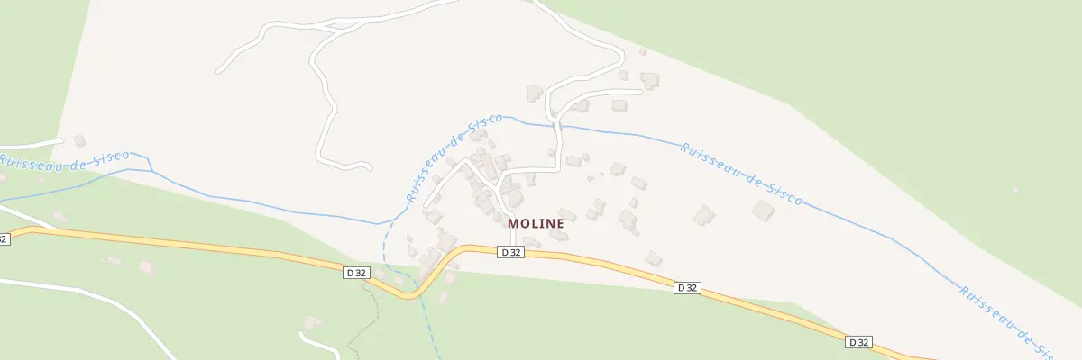Plan du 1322 Moline à Sisco