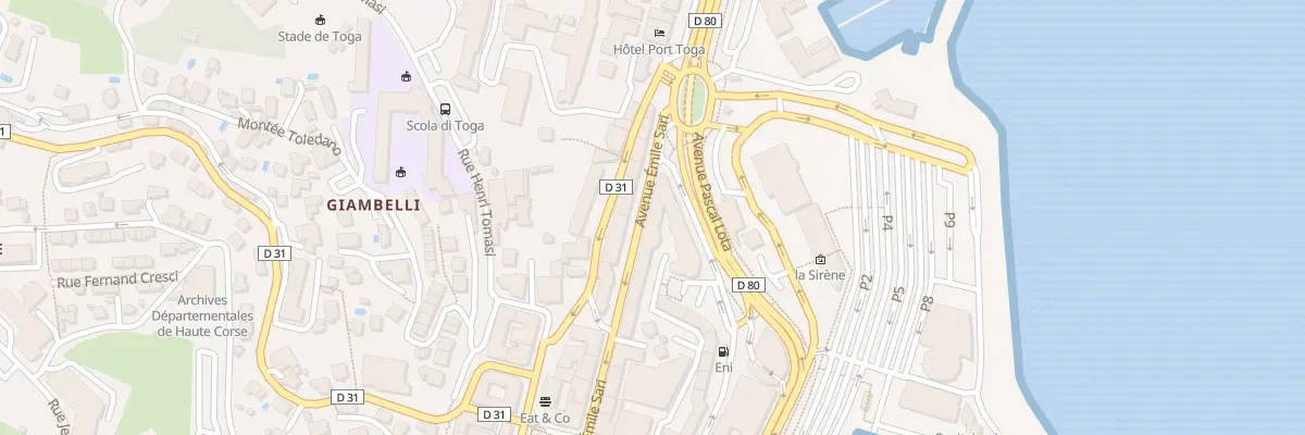 Plan du 27 Rue Cdt Luce Casabianca à Bastia
