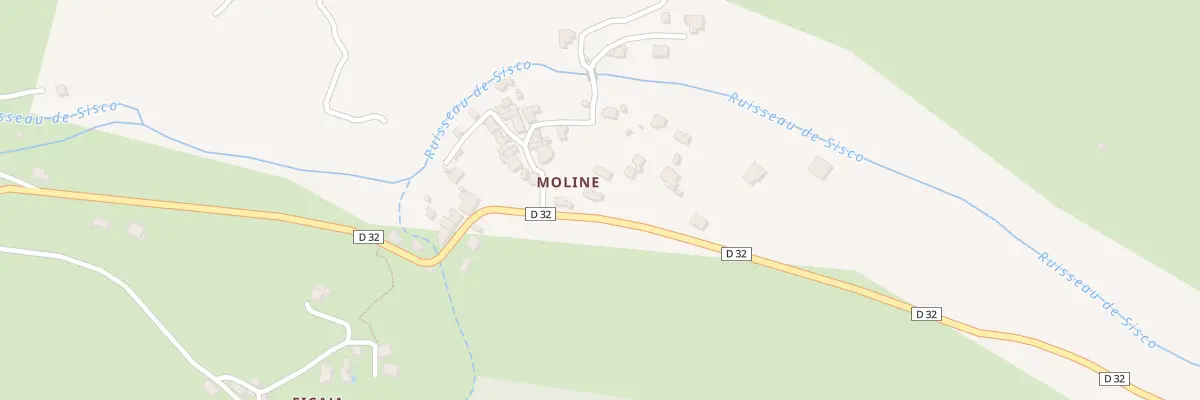 Plan du 1329 Moline à Sisco