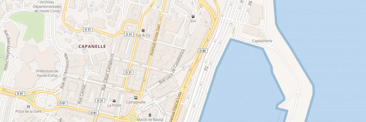 Plan du 3 Rue Chanoine Leschi à Bastia