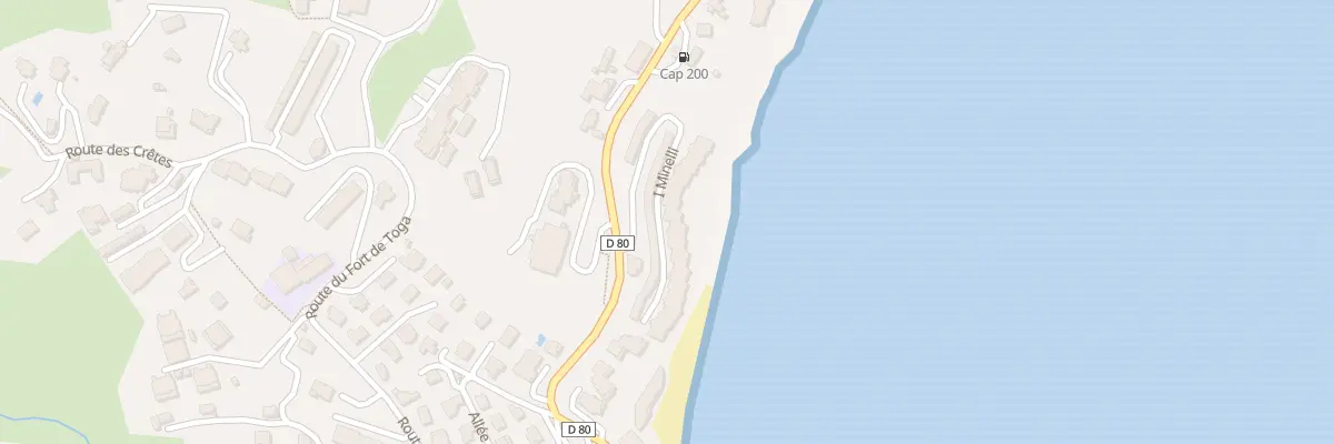 Plan du 570 Rte du Cap Corse - RD80A à Ville-di-Pietrabugno
