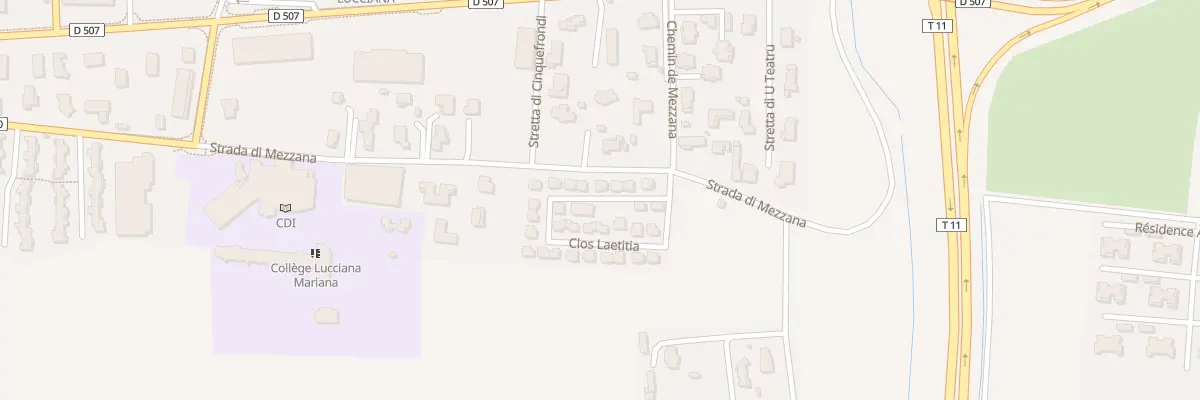 Plan du 352 Rte Strada Di Mezzana à Lucciana
