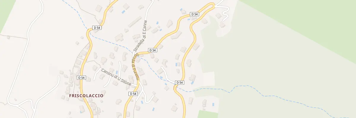 Plan du 3385 Rte Strada Di Purettu à Brando