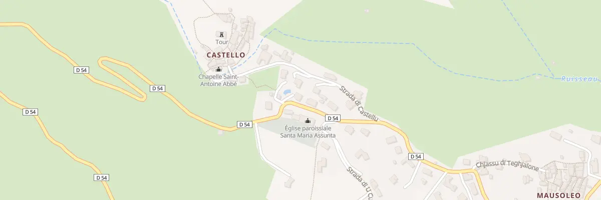 Plan du 5662 Campi Alla Parocchia à Brando