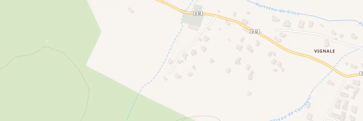 Plan du 5471 Vigne à Poraja à Sisco