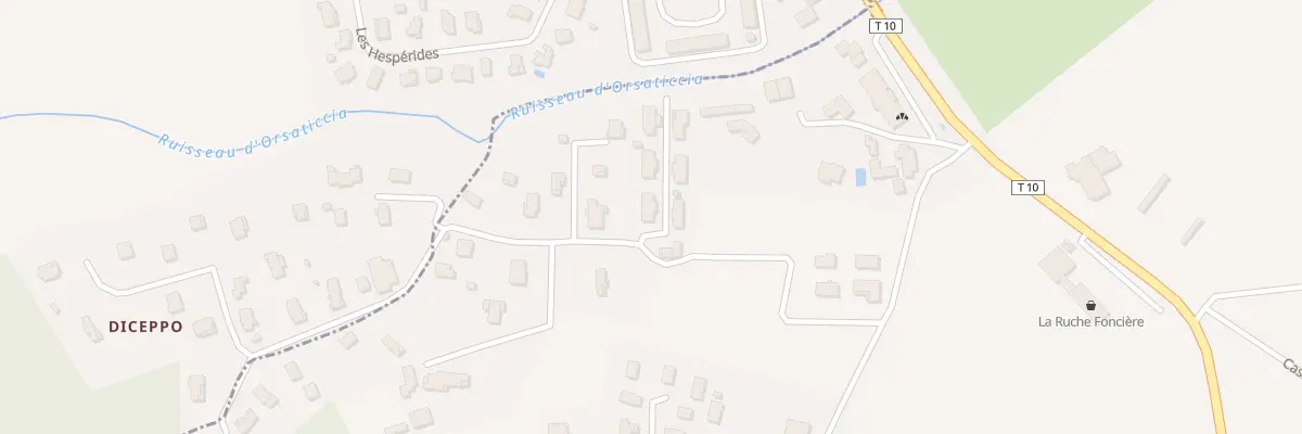 Plan de Arena Soprana à Venzolasca