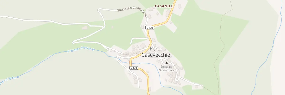 Plan du 1 Pl Piazza Di U Palazzu à Pero-Casevecchie
