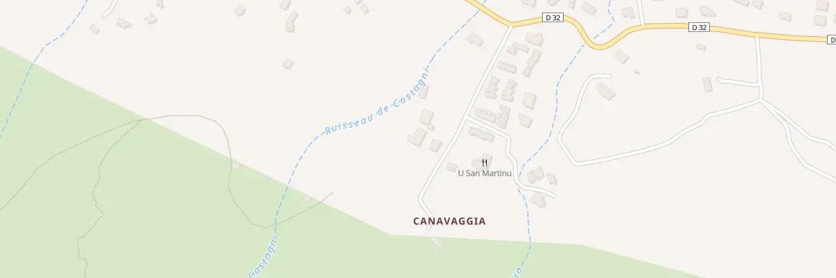 Plan du 1761 Canavaggia à Sisco