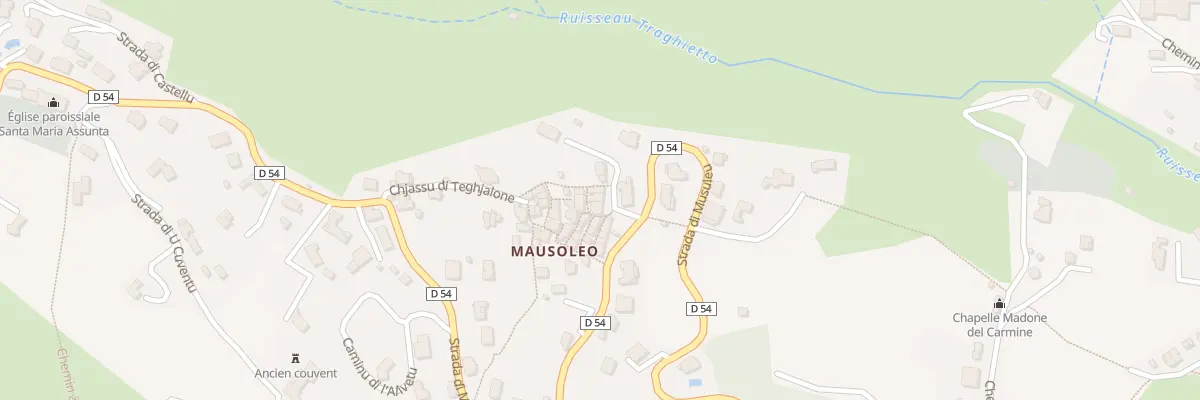 Plan du 40 Vge Paese Di Musuleu à Brando