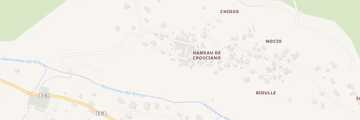 Plan du 5552 Crosciano à Sisco