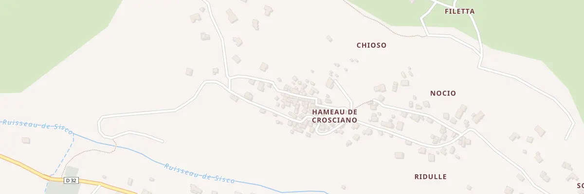 Plan du 5465 Crosciano à Sisco