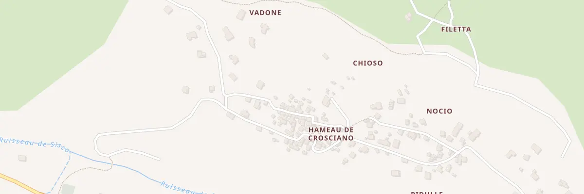 Plan du 733 Crosciano à Sisco