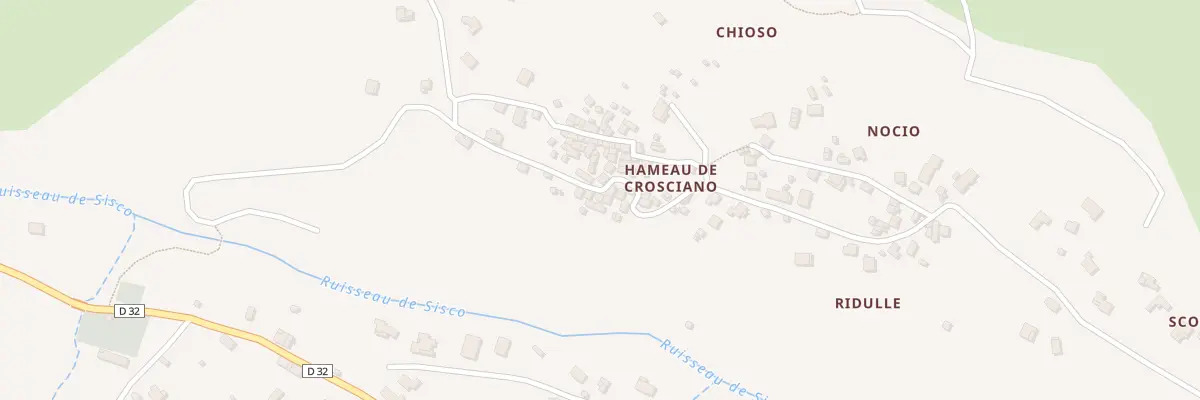 Plan du 5042 Crosciano à Sisco