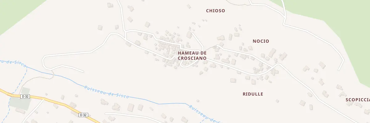 Plan du 699 Crosciano à Sisco