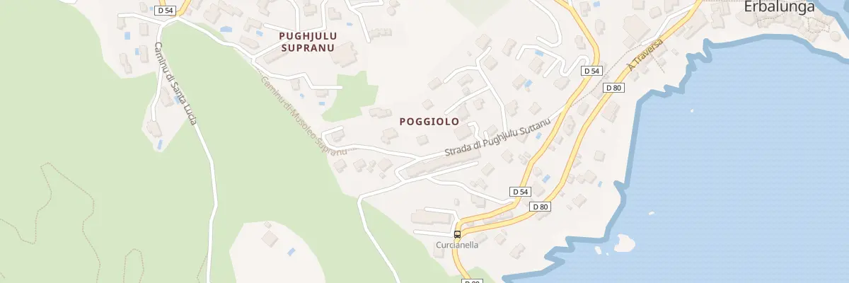 Plan du 176 Rte Strada Di Pughjulu Suttanu à Brando