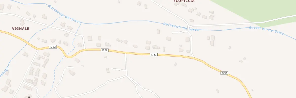 Plan de Vignale à Sisco