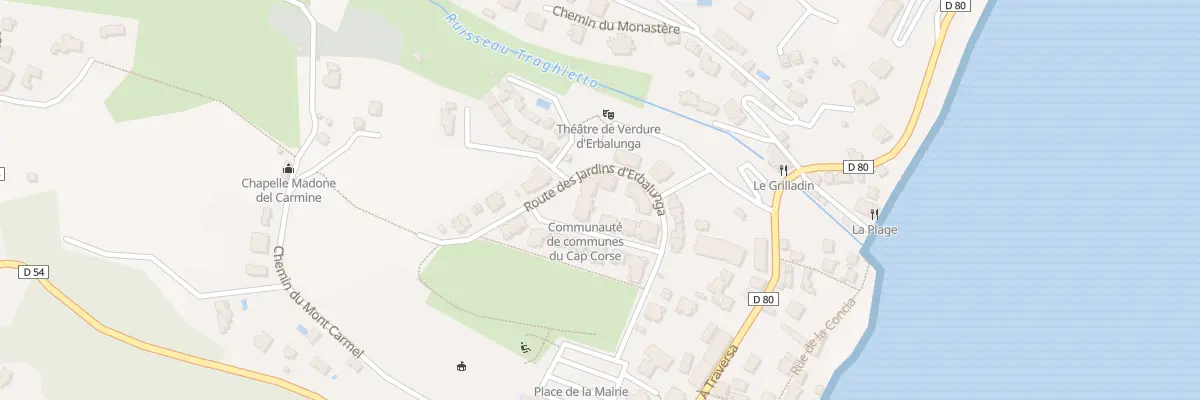 Plan du 70 Rte du Campo à Brando