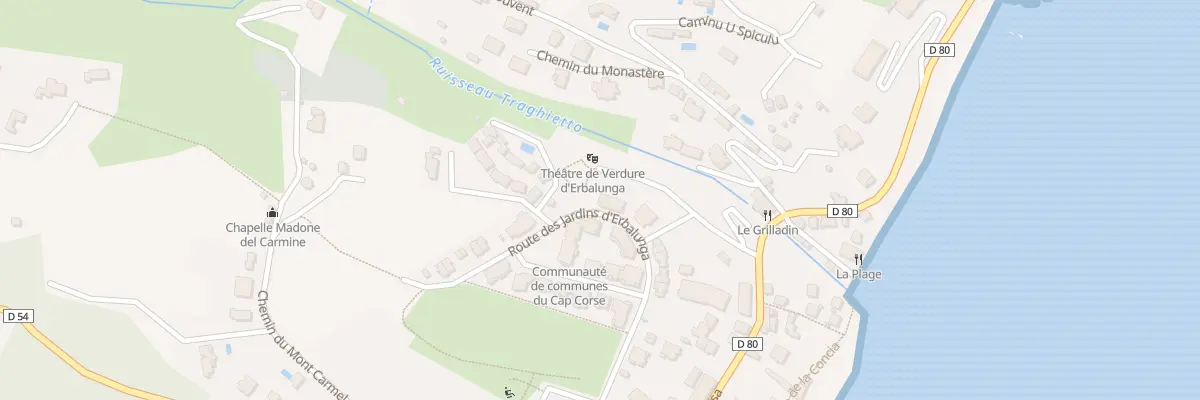 Plan du 196 Rte des Jardins d’Erbalonga à Brando