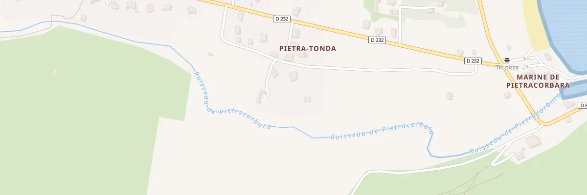 Plan du 280 Pietra Tonda à Pietracorbara