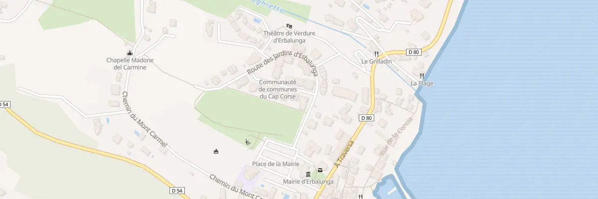 Plan du 25 Rte du Campo à Brando