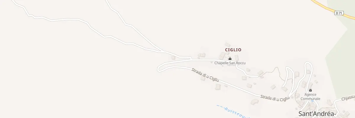 Plan du 5064A Ciglio à Sant’Andréa-di-Cotone