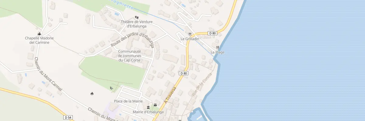 Plan du 653 Rte A Traversa à Brando