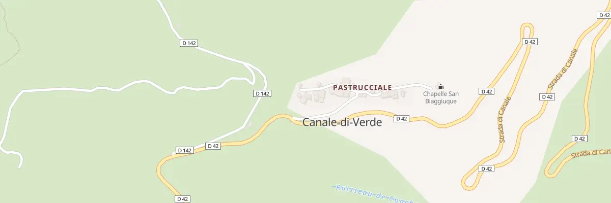 Plan du 5043 Pastrucciale à Canale-di-Verde