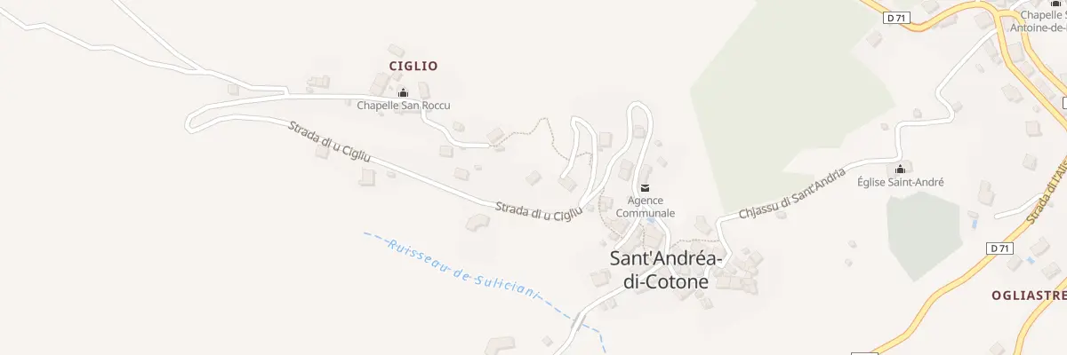 Plan du 5016A Ciglio à Sant’Andréa-di-Cotone