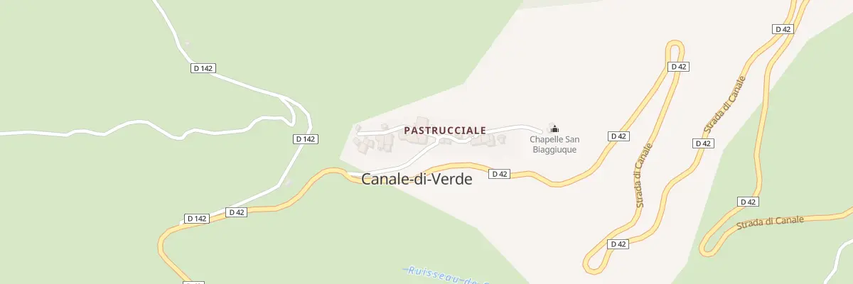 Plan du 5039 Pastrucciale à Canale-di-Verde