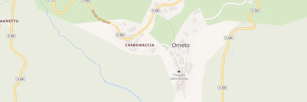 Plan du 46 Qua E Vignacce à Velone-Orneto