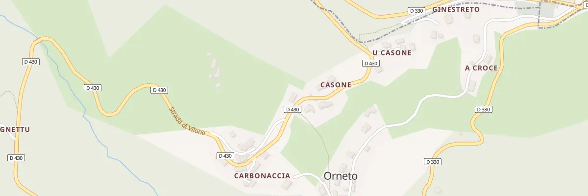 Plan du 493 Piana à Velone-Orneto