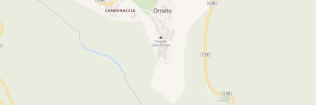 Plan de Orneto à Velone-Orneto